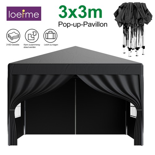 Loefme gazebo 3x3 con - gazebo,