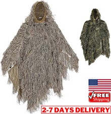 Poncho tuta 3D Ghillie uomo