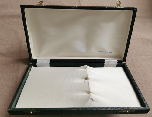 Vintage leather green - , box