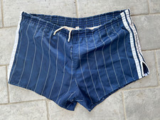 Pantaloncini Shorts ADIDAS VINTAGE Uomo Donna Pants Blue White Ventex Glanz