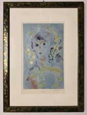 Quadro serigrafia di Ernesto Treccani 35x50cm in cornice