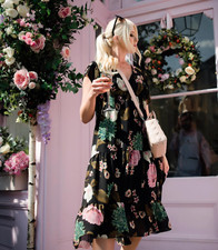  ZARA ABITO NERO STAMPA