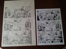 ZANIBONI - TEX ALBO SPECIALE N. 4 (1991). TAVOLA ORIGINALE E COPIA INCHIOSTRATA