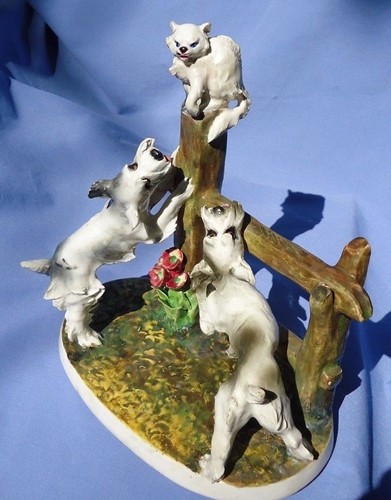 Statuina cane gatto - statuina, e