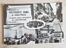 cartolina amatrice rieti ristorante roma formato grande anni '60