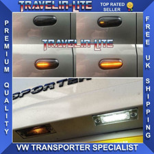Transporter 2003-2015 Ripetitori Laterali Dinamici Unità Targa Fumè e Led
