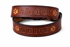 COLLARE CANE IN CUOIO