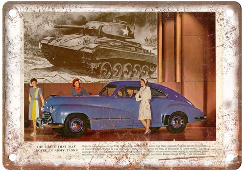 Insegna metallo oldsmobile - insegna,