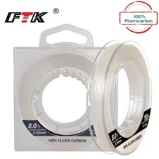 Dorisea 100% Fluorocarbon Lenza da Pesca Carbon Leader Line Filo Big Game 50m 100m