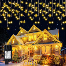 Tenda Luminosa Esterno Luci Natale Esterno LED Decorazioni Casa Luci Di Natale