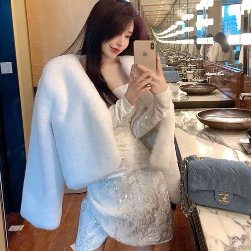 Giacca cappotto pelliccia - cappotto,