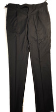 NUOVO SENZA ETICHETTE KITON UOMO ABITO LANA PANTALONE GRIGIO PLISSETTATO TG 52 EU 42 US (P2.17)
