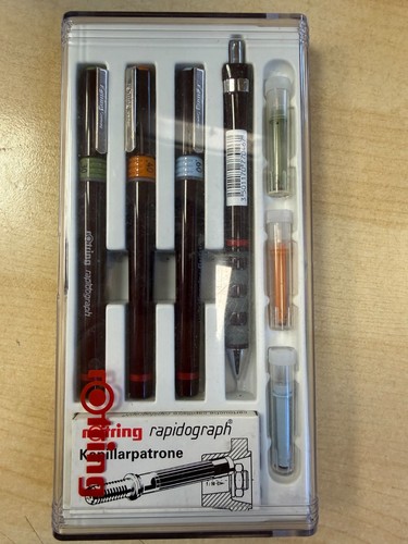 Rotring rapidograph penna set - rapidograph,