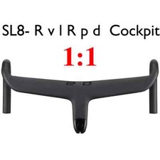 Manubrio bici strada 6 gradi stelo 75-135 mm per telaio SL7 SL8 supporto computer