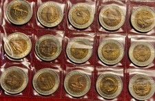 RUSSIA 15 MONETE DA 5-10-50 RUBLI FAUNA "MONDO DEGLI ANIMALI IMPERO RUSSO" MSPL