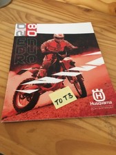 Husqvarna Enduro Cross 2008 TE WR WRE moto prospectus brochure publicité