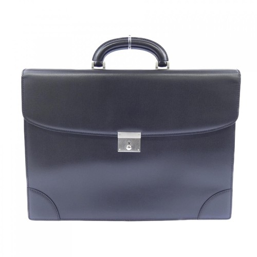 Valextra men black leather - valextra,
