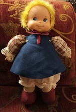 Bambola Fiba con simpatico visino e vestitino in Panno Lenci! Periodo Furga