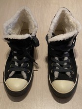 Converse Scarpa Alta Uomo,n.43,camoscio nero con bordi in montone.Ottime,come nu