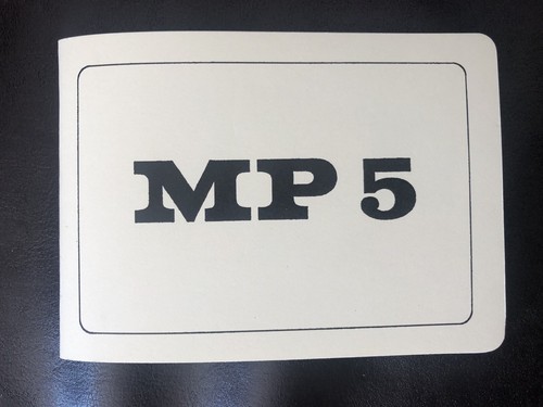 Mp5 factory manual - smg, cold