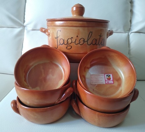 Fagiolata servizio terracotta