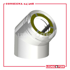 Curva 45°Stufe Legna Pellet