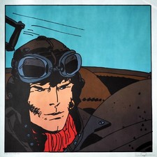 PRATT STAMPONE CORTO MALTESE AVIATORE FIRMATA