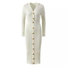 Vestito Lungo Bianco Aderente