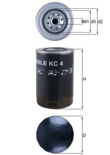 Filtro carburante mahle per - filtro,