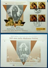 2012 Folder Vaticano Congiunta Germania 500° Madonna Sistina di Raffaello Busta