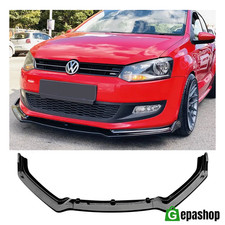 LAMA SPLITTER SPOILER ANTERIORE VOLKSWAGEN POLO 2009 / 2017 - NERO LUCIDO