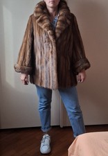 Pelliccia di Puzzola Anessi Milano Taglia 46 Ottime Condizioni Pezzo Unico