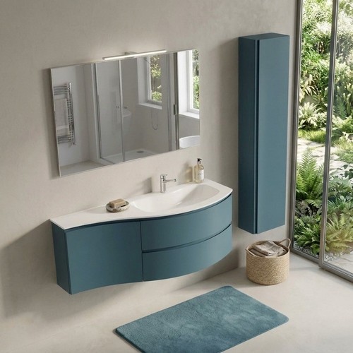 Mobile bagno curvo - 136, cm