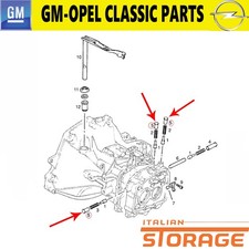 OPEL CORSA A ASCONA C KIT 3 PERNO ALBERO A CAMME NUOVO ORIGINALE 734608 90111035