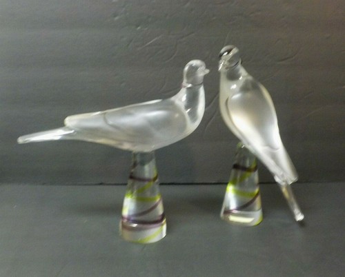 Pair lalique crystal - pair,