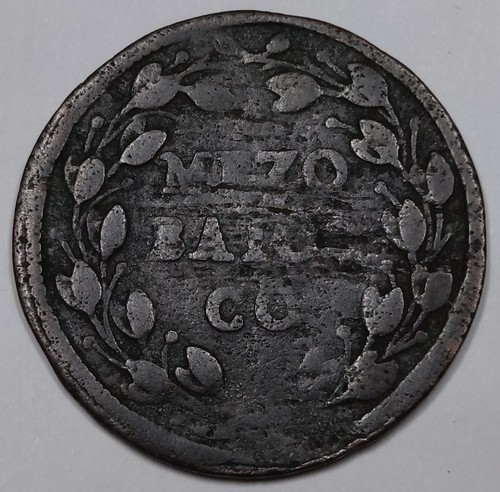 Rare monnaie baiocco 1715 - 1/2,