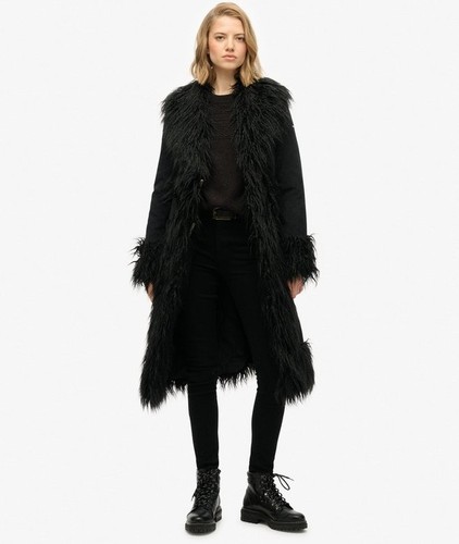 Superdry cappotto lungo afgano - cappotto,