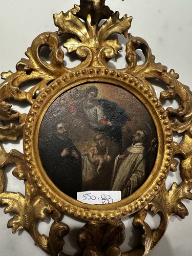 Cornice antica con dipinto - antica,