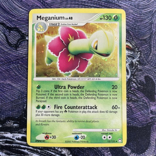 Meganium 123 holo - meganium,
