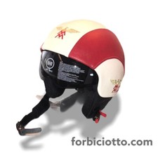 Casco vintage in pelle