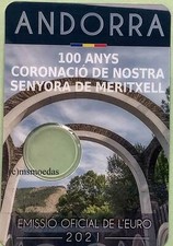 Andorra 2 euro coin card 2021