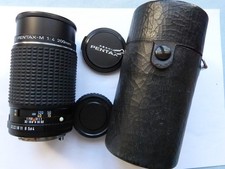 Téléobjectif Pentax SMC Pentax-M 200 mm f/4 MF pour monture K + étui