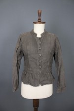 Top camicia 120%lino grigio