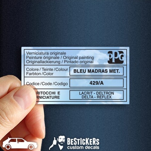 Adesivo vernice lancia - lancia, delta