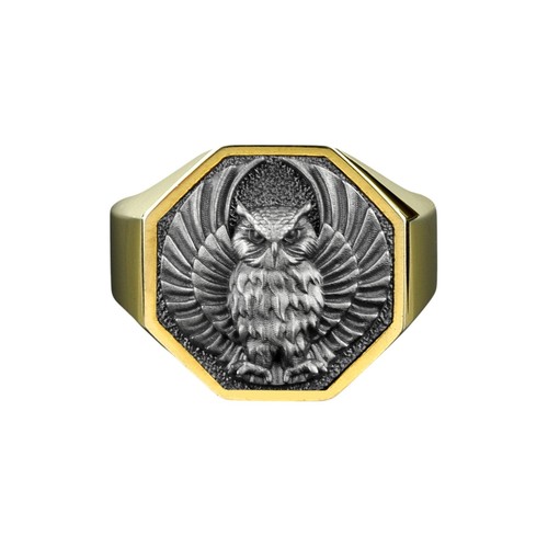 Anello argento placcato oro - argento,