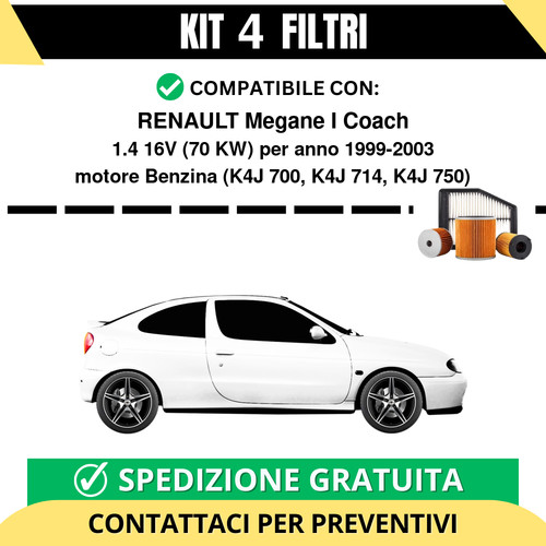 Kit filtri tagliando per - kit, 4
