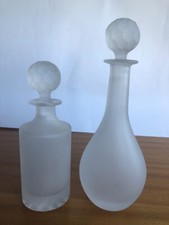 2 caraffe cristallo sabbiato