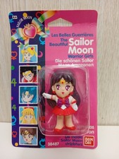 Figurine ufficiali Sailor Moon Mars Warrior Girls deformate Bandai 1992 vintage