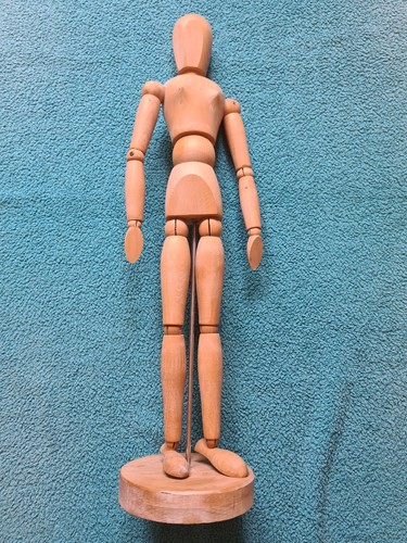 Manichino artista legno - manichino,