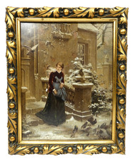 Quadro 1900 circa donna con